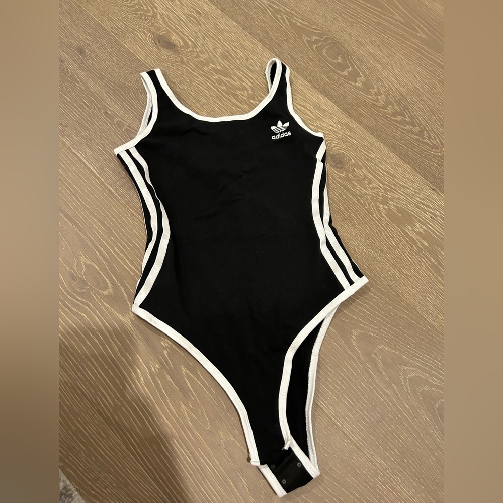 Adidas black body suit XS